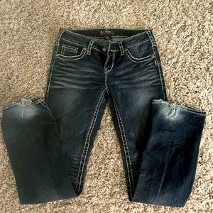 Women’s silver jeans